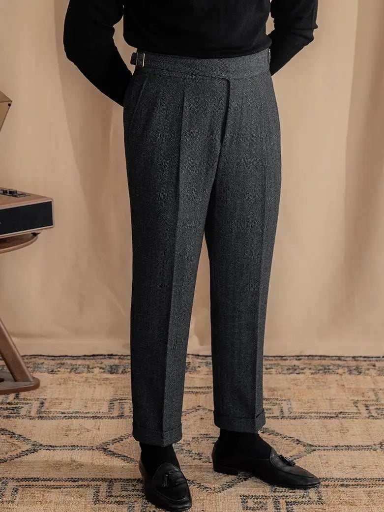 Wollhose mit verlängerter Bundlasche
