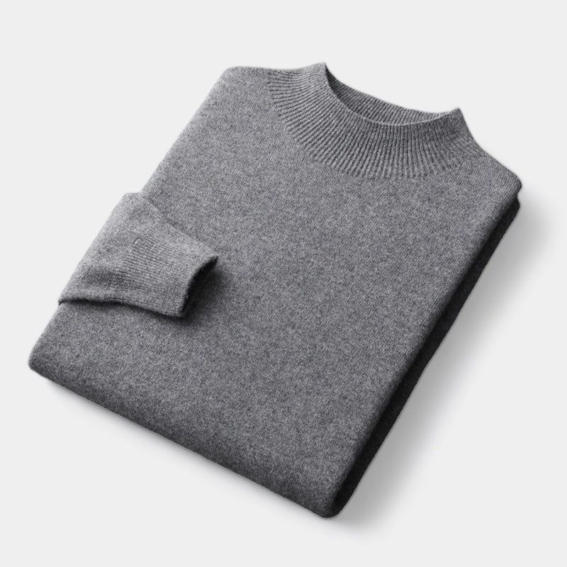 Merino Wool Half Turtleneck Sweater - Stanislas Parker