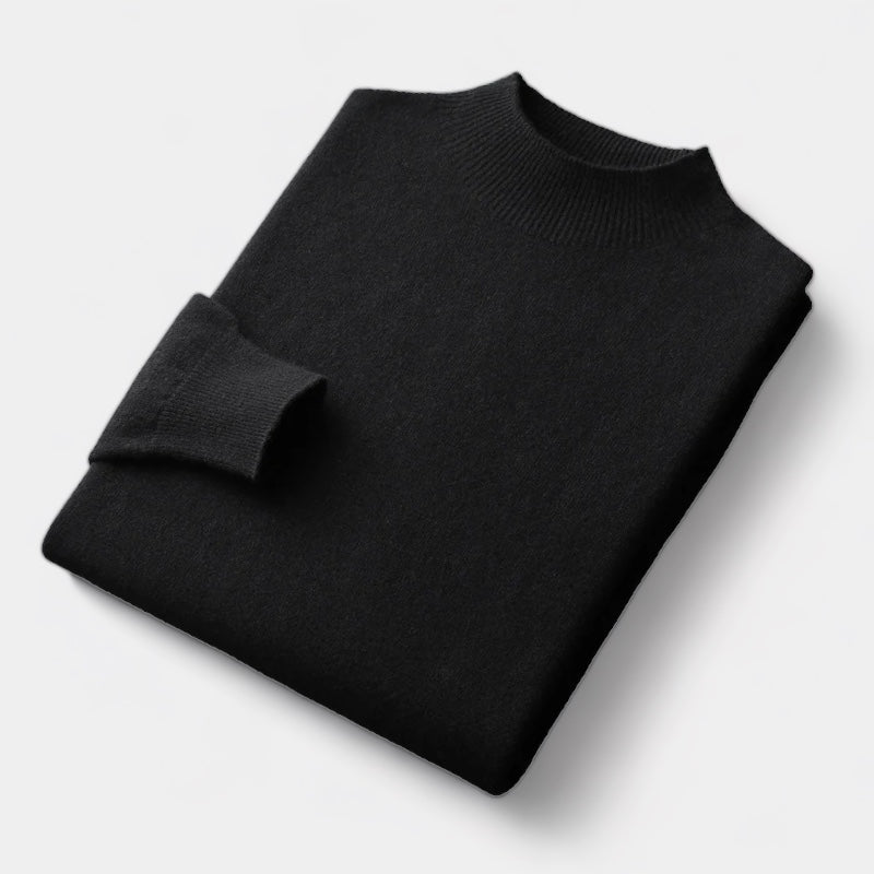 Merino Wool Half Turtleneck Sweater - Stanislas Parker