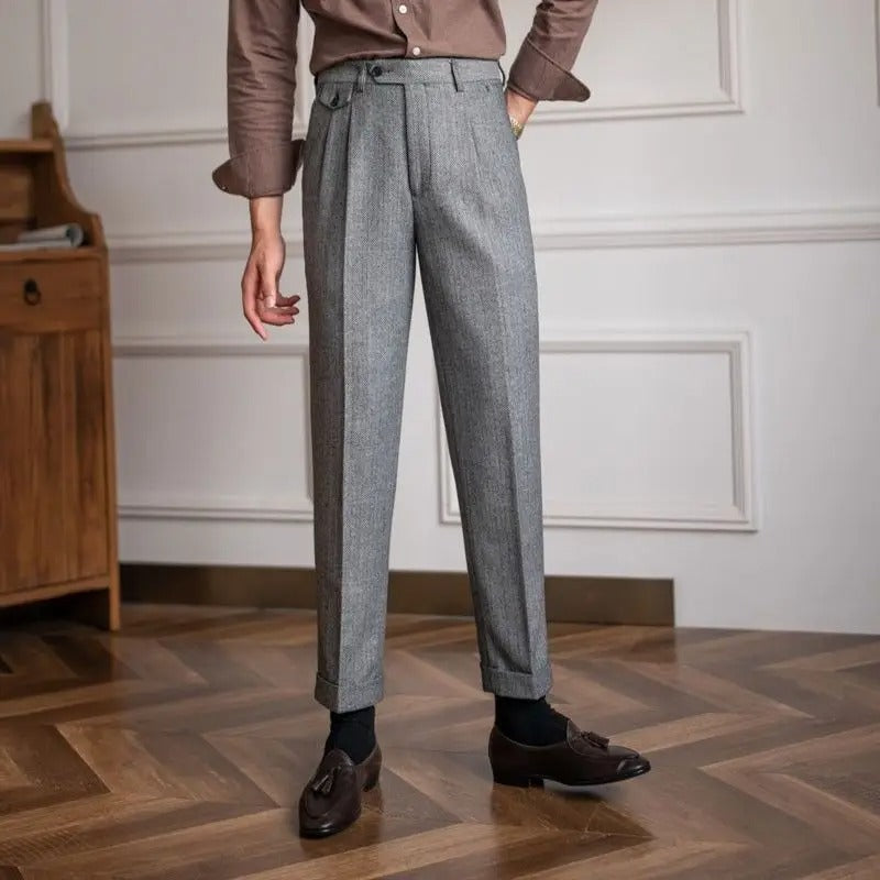 Wool Straight Pants - Stanislas Parker