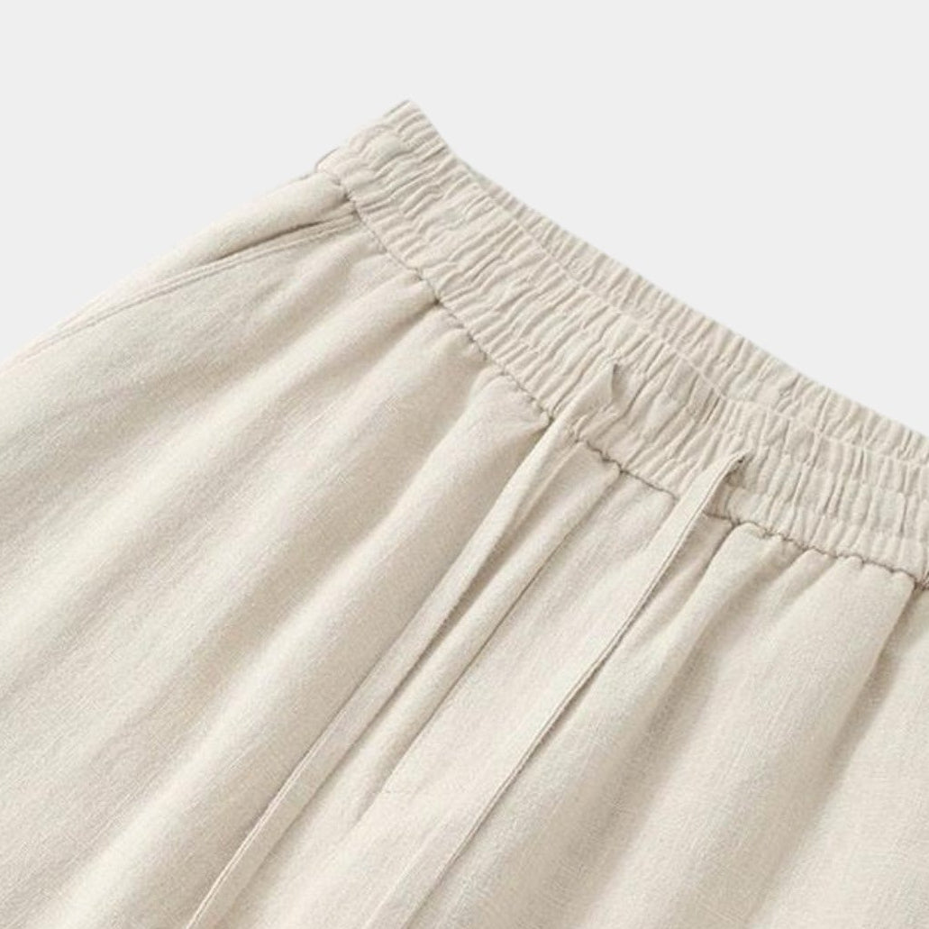 Relaxed Fit Leinenhose