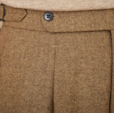 Pleated Wool Trousers