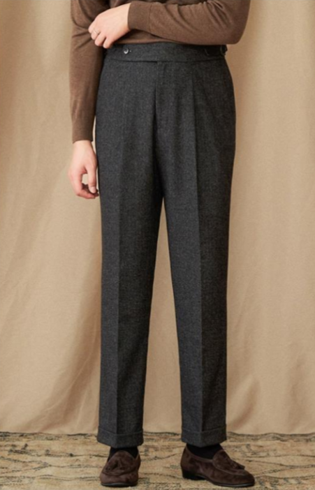 Pleated Wool Trousers