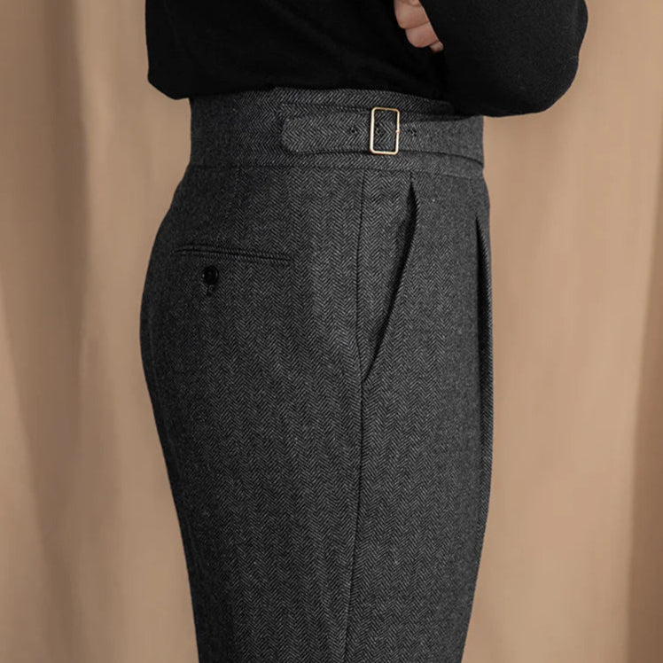 Wollhose mit verlängerter Bundlasche
