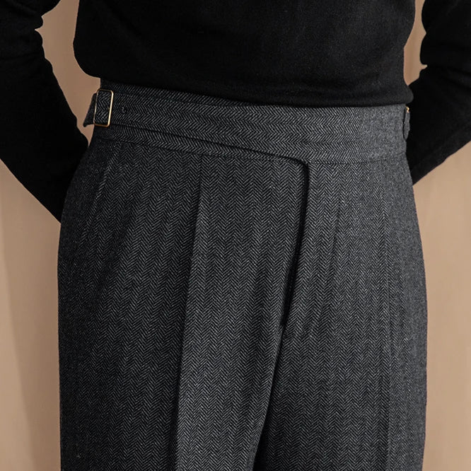 Wollhose mit verlängerter Bundlasche