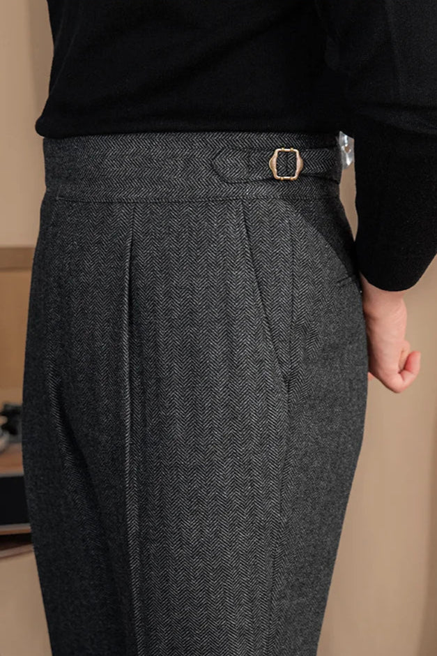 Wollhose mit verlängerter Bundlasche