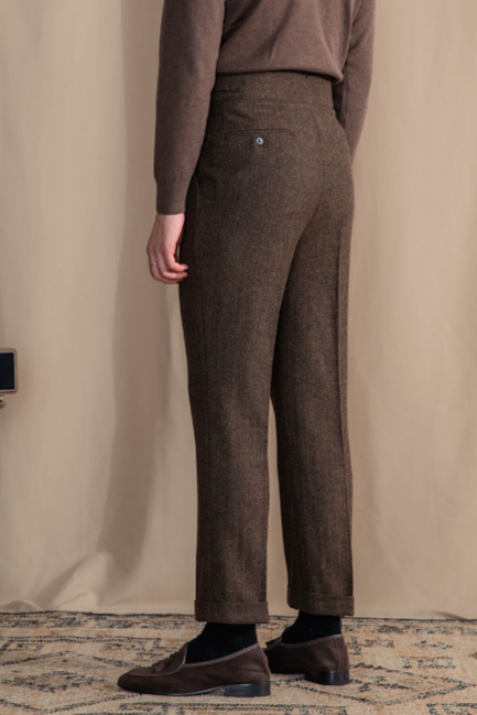 Wollhose mit verlängerter Bundlasche