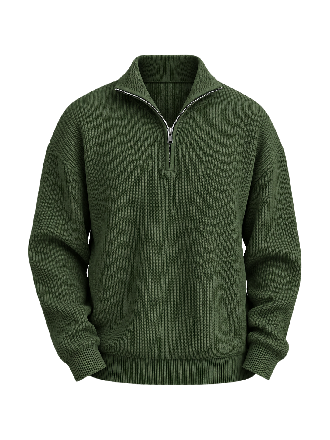 half-zip-sweater — Army Green — legacy packshot retained for rollback