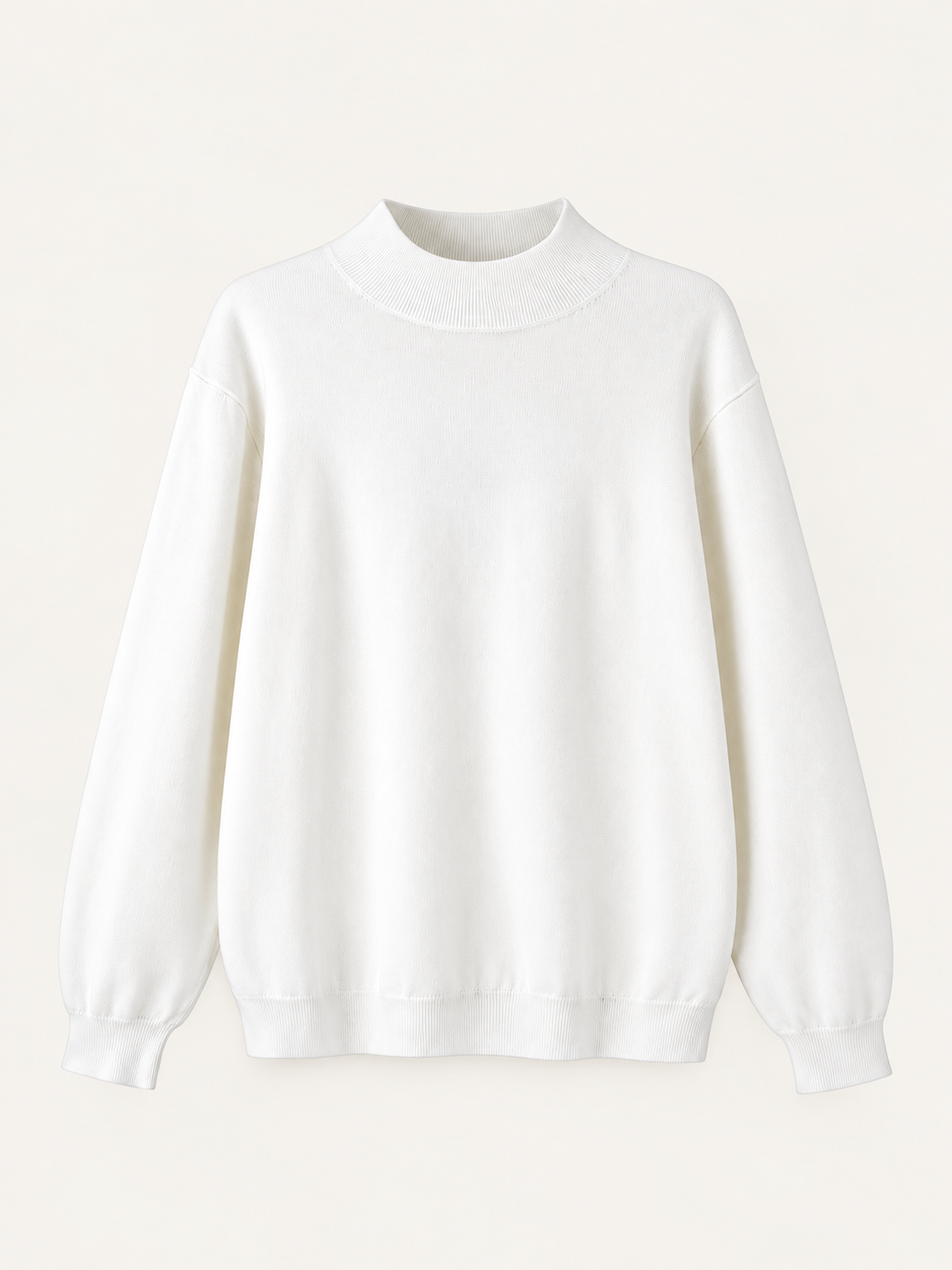 sweater — WHITE — studio packshot hero 3:4 v2
