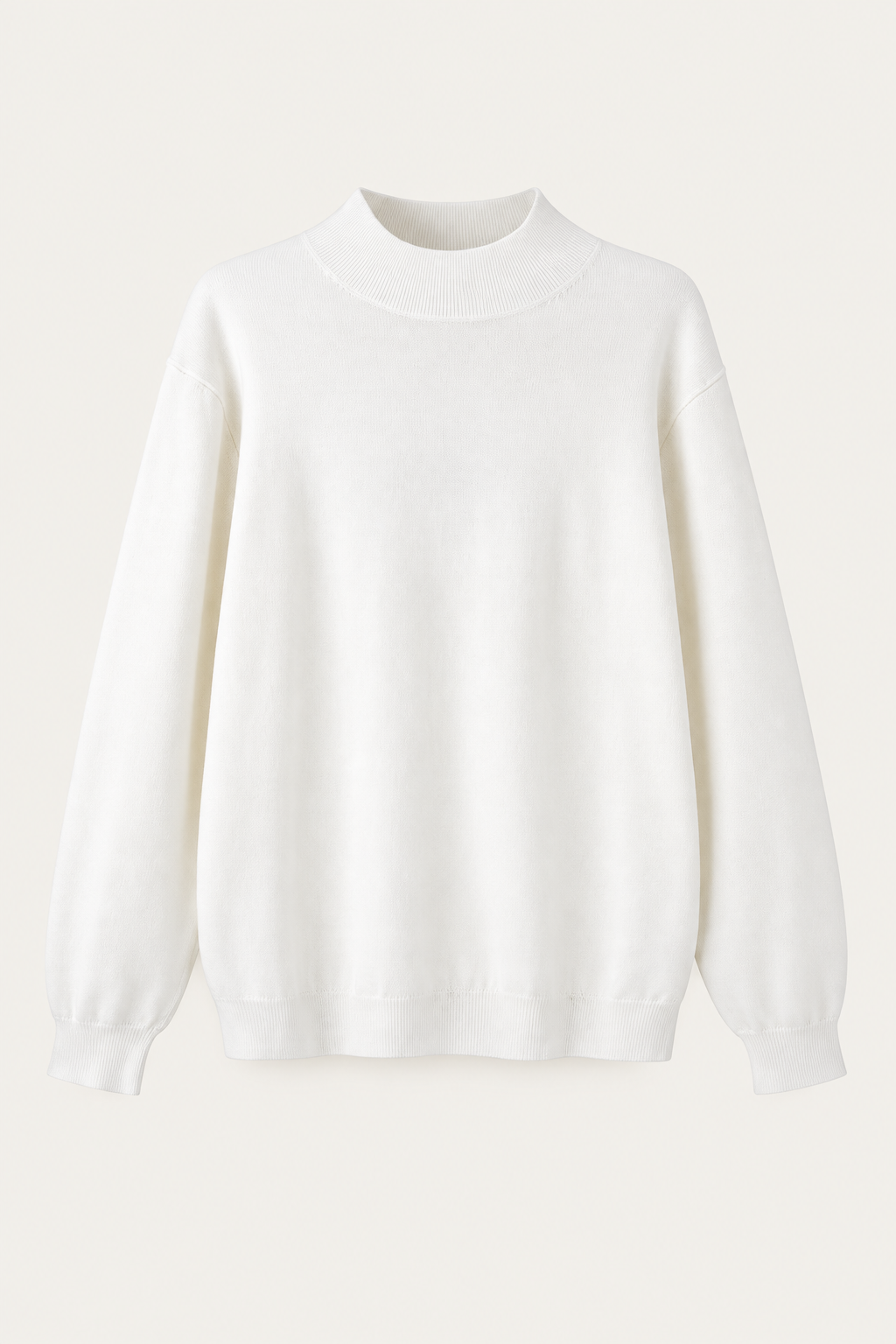 sweater — WHITE — studio packshot