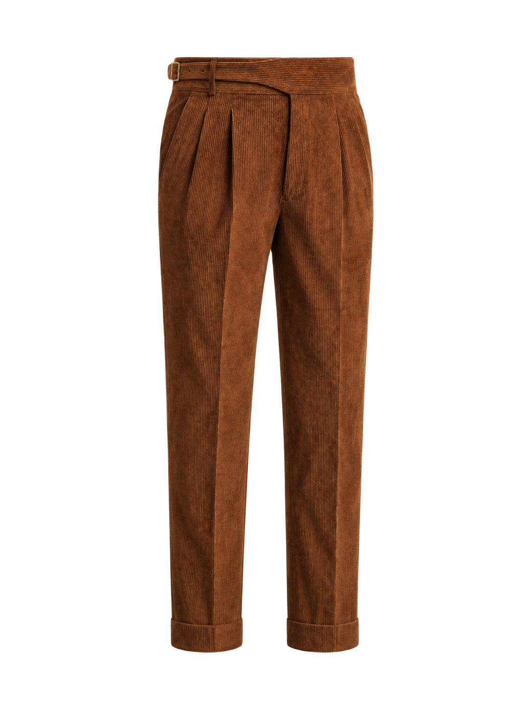 OLD MONEY Corduroy Trouser — BROWN studio packshot hero 3:4 transparent 20260912