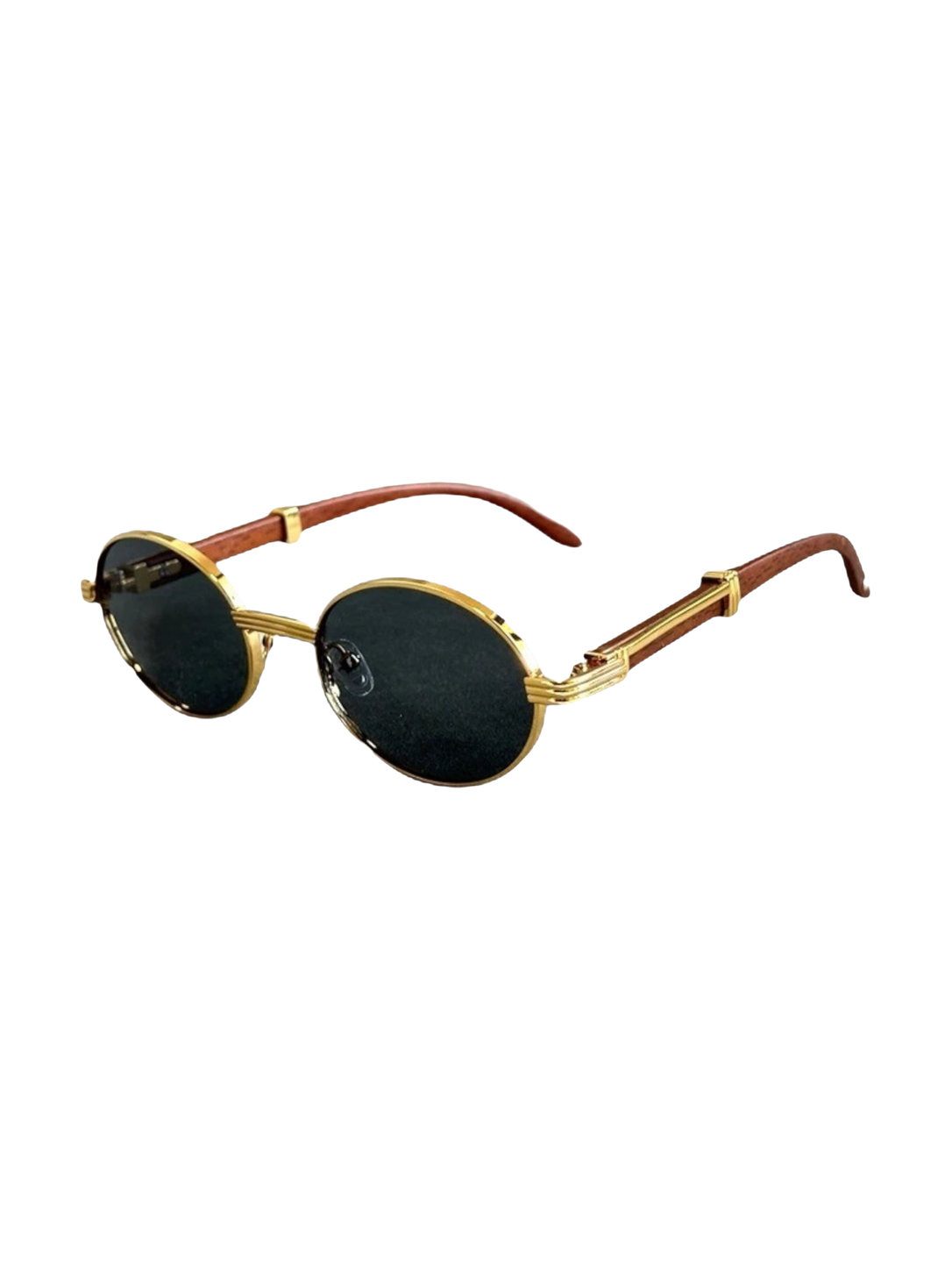 OLD MONEY Heritage Sunglasses — BLACK studio packshot hero 3:4 transparent 20260912