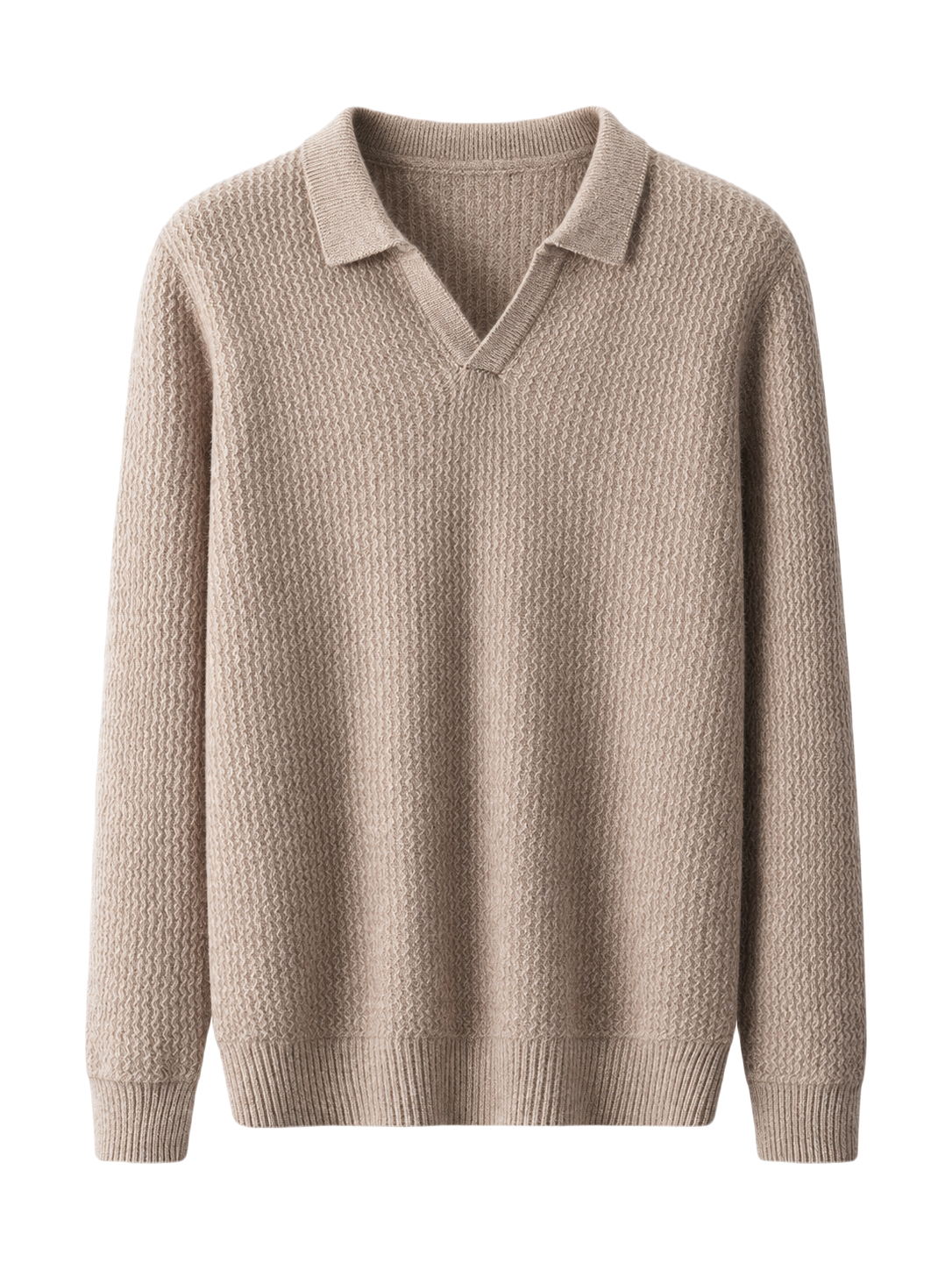 Merino Wool Flap Collar Sweater