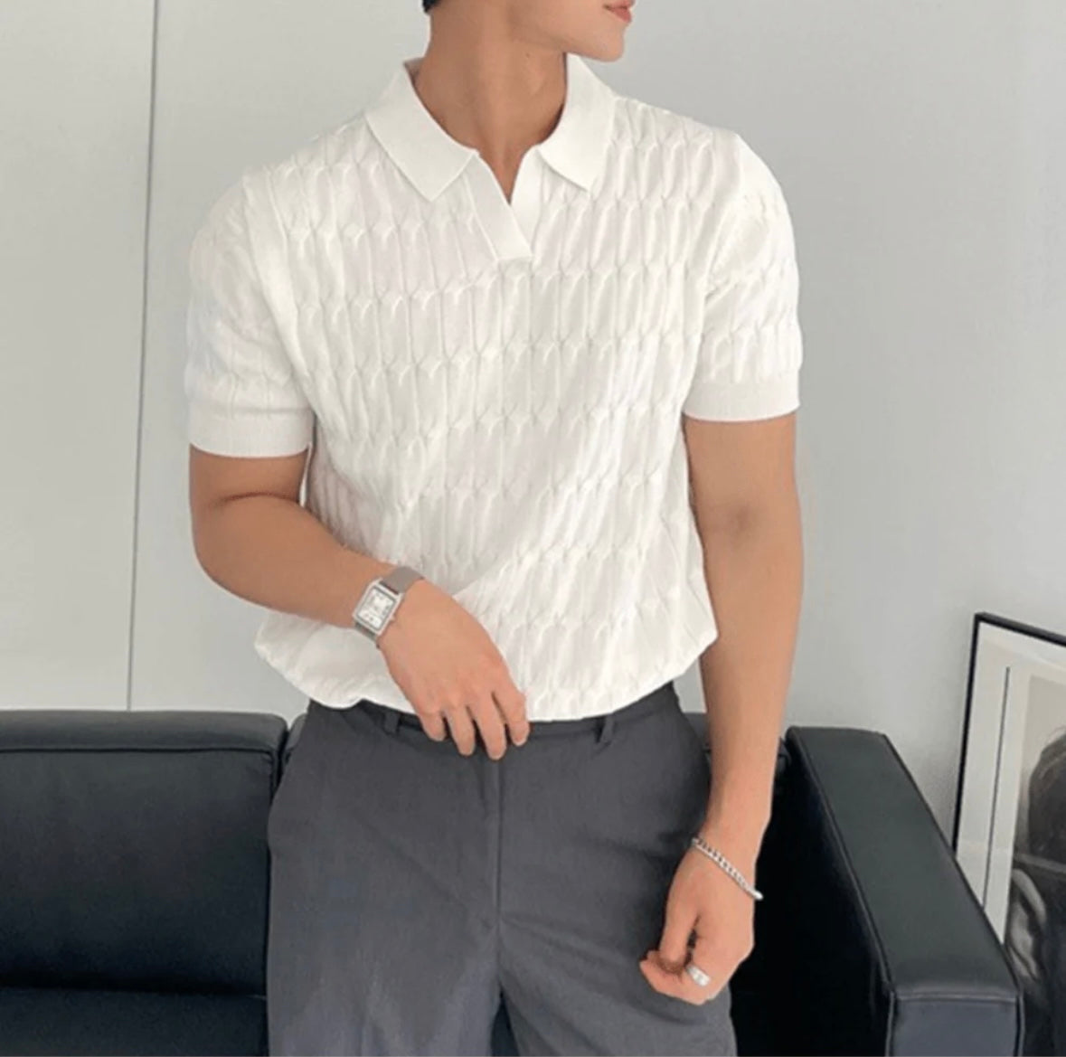 Textured Polo - Stanislas Parker
