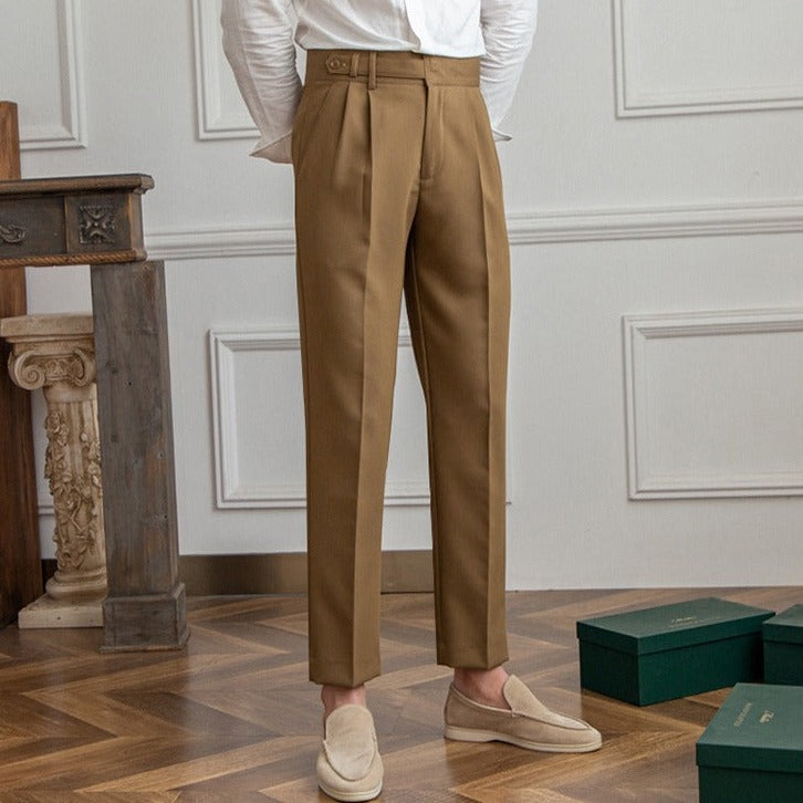 Tailored Trouser Pants in COFFEE