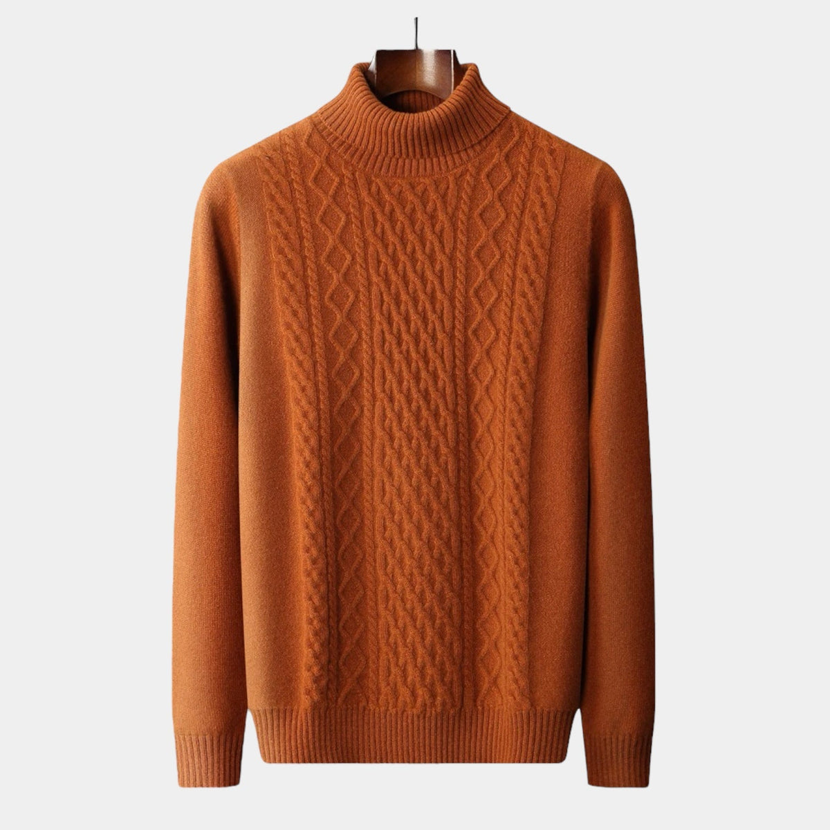 Merino Wool Knitted Turtleneck Sweater - Stanislas Parker
