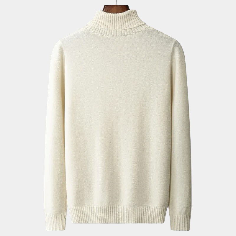 Merino Wool Knitted Turtleneck Sweater - Stanislas Parker