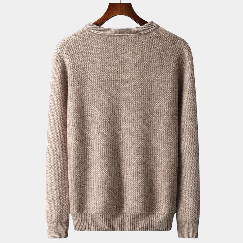 Merino Wool Flap Collar Sweater - Stanislas Parker