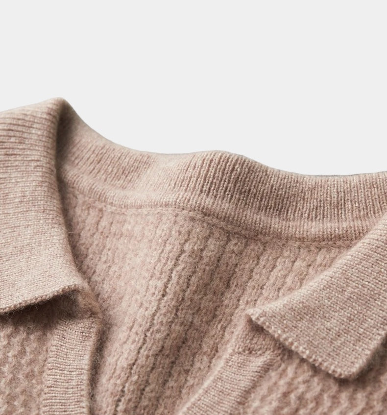 Merino Wool Flap Collar Sweater - Stanislas Parker
