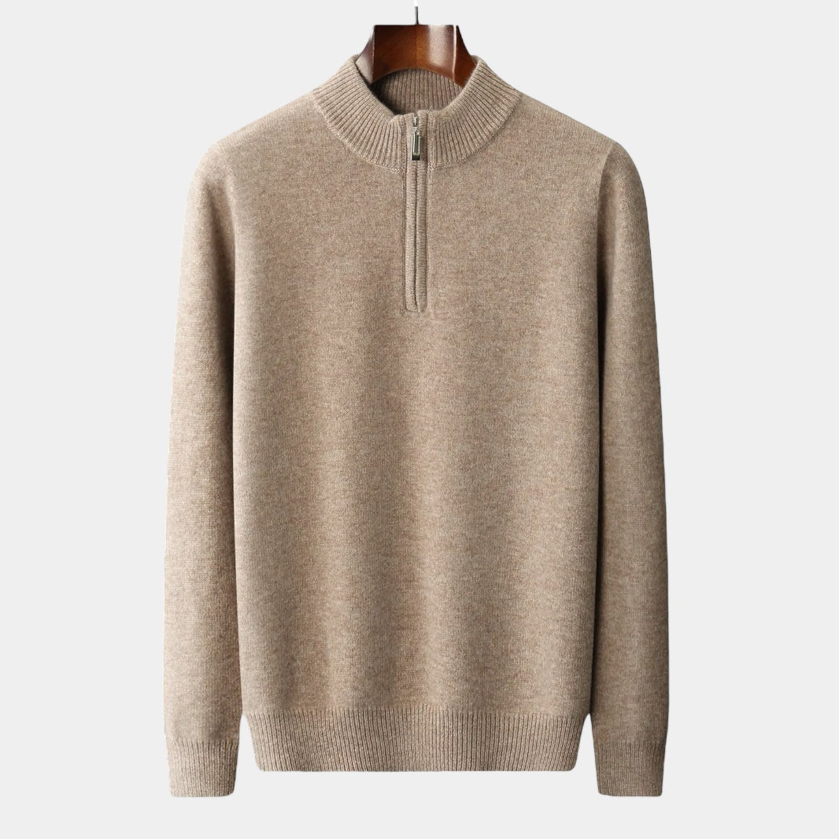 Merino Wool Quarter-Zip Sweater - Stanislas Parker