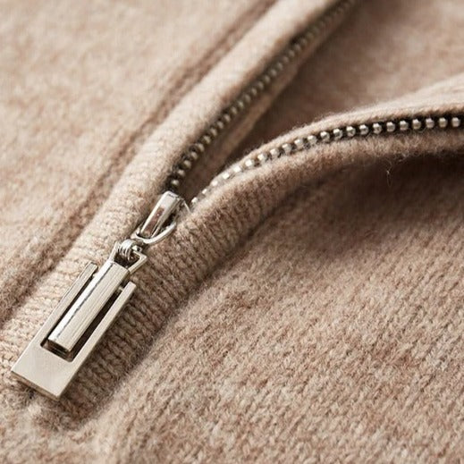 Merino Wool Quarter-Zip Sweater - Stanislas Parker