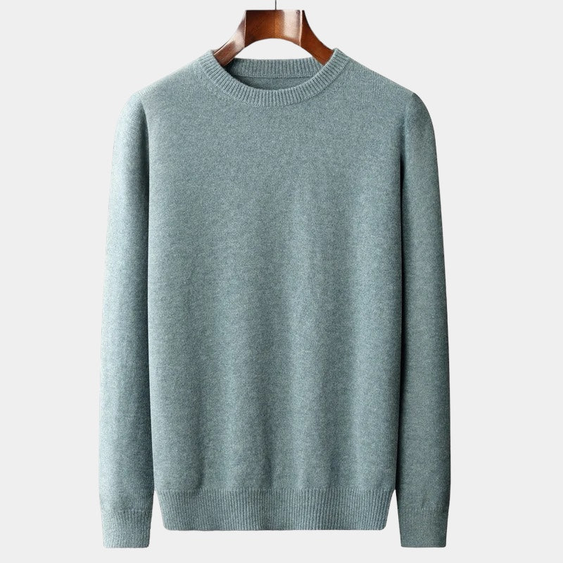 Merino Wool Round Collar Sweater - Stanislas Parker