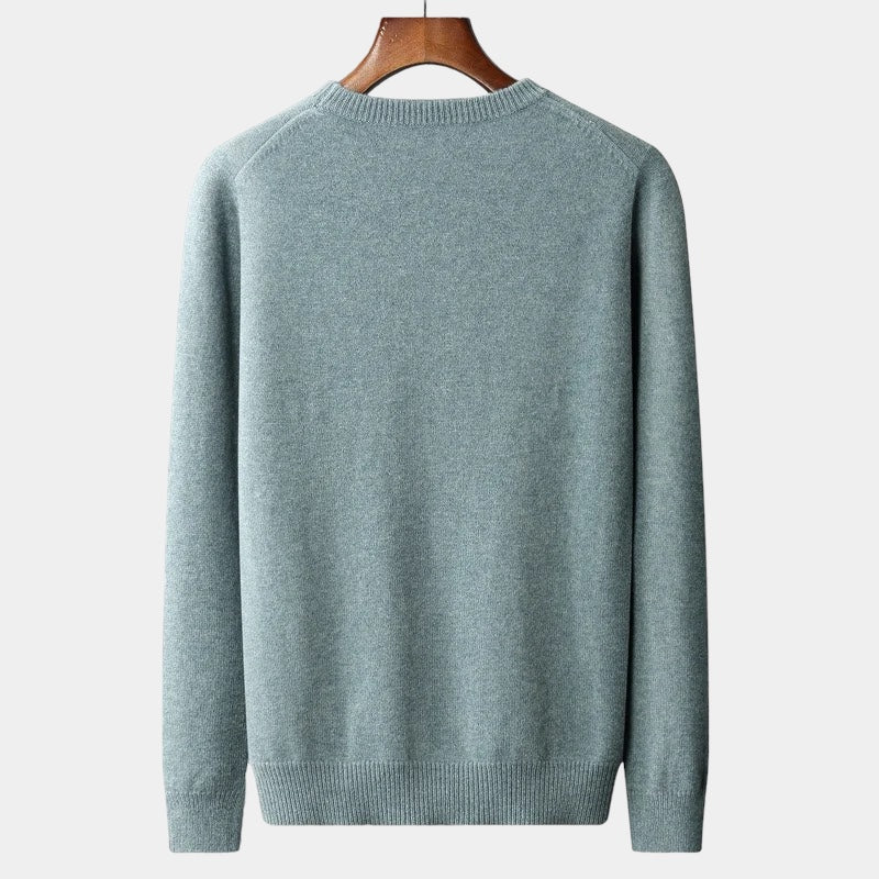Merino Wool Round Collar Sweater - Stanislas Parker