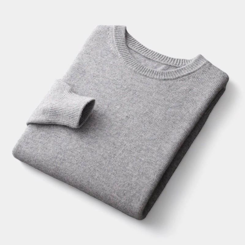 Merino Wool Round Collar Sweater - Stanislas Parker
