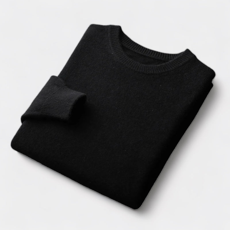 Merino Wool Round Collar Sweater - Stanislas Parker