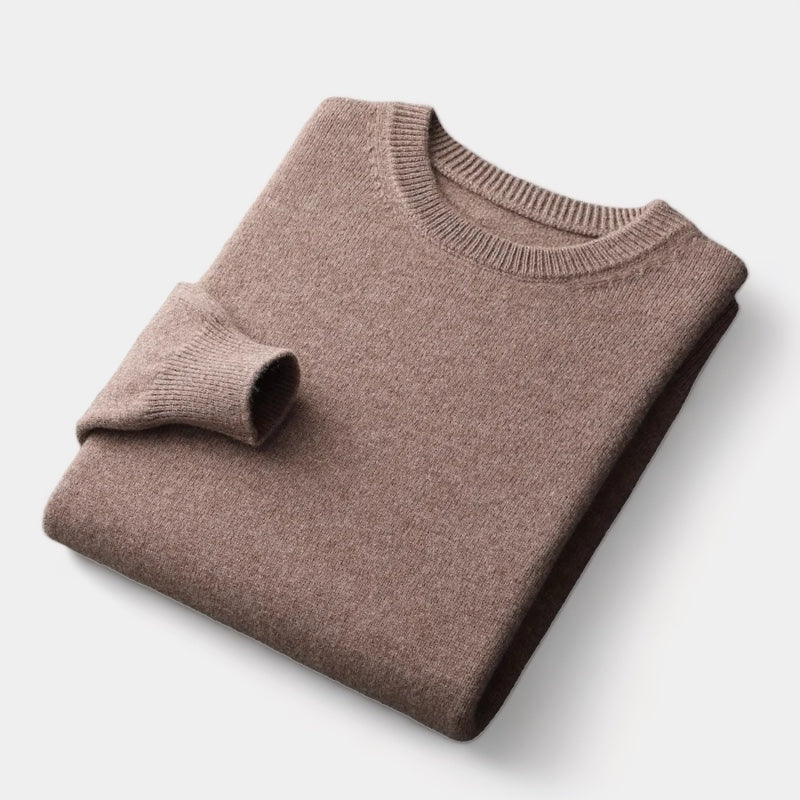 Merino Wool Round Collar Sweater - Stanislas Parker