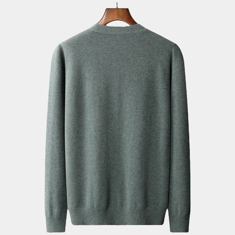 Merino Wool Cardigan Sweater - Stanislas Parker