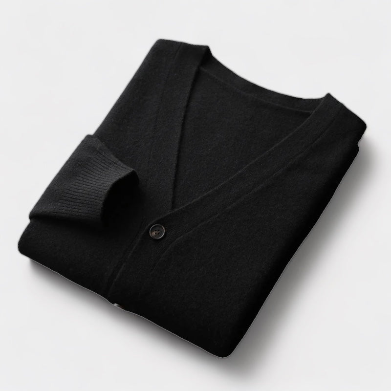 Merino Wool Cardigan Sweater - Stanislas Parker