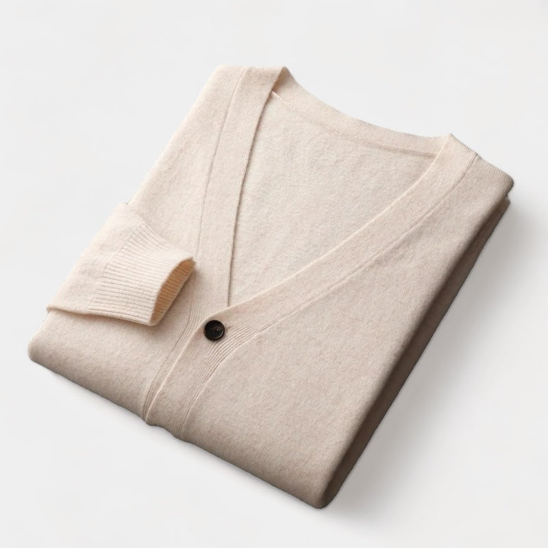 Merino Wool Cardigan Sweater - Stanislas Parker