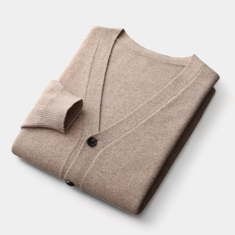 Merino Wool Cardigan Sweater - Stanislas Parker