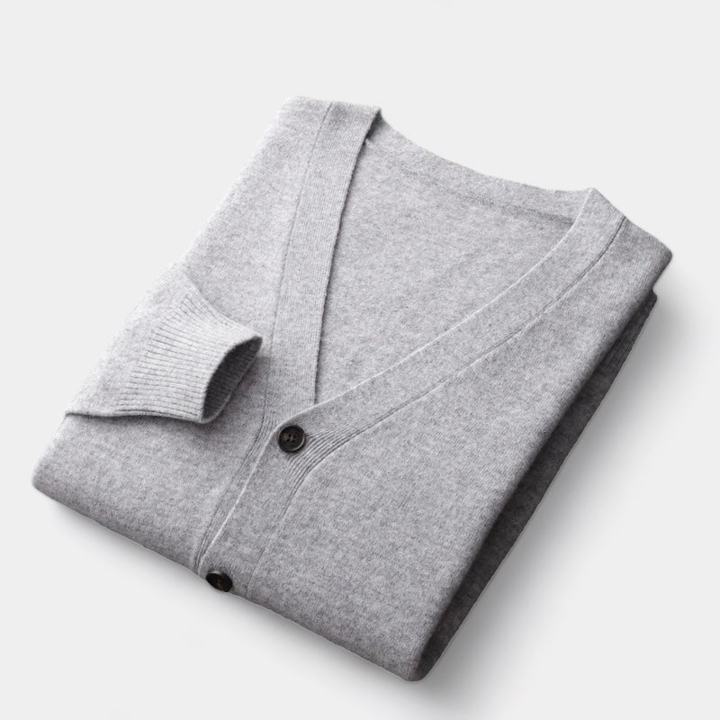 Merino Wool Cardigan Sweater - Stanislas Parker