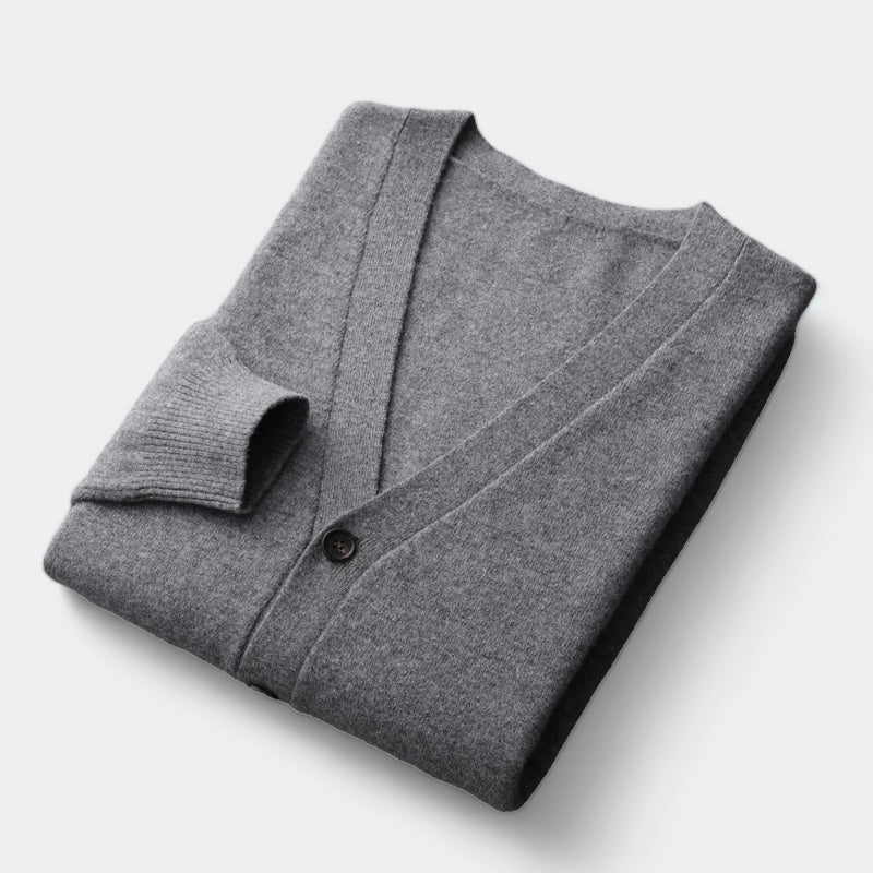 Merino Wool Cardigan Sweater - Stanislas Parker