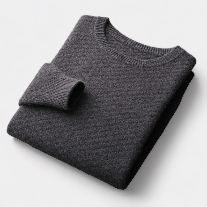 Merino Wool Checkered Sweater - Stanislas Parker