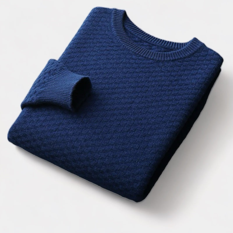 Merino Wool Checkered Sweater - Stanislas Parker