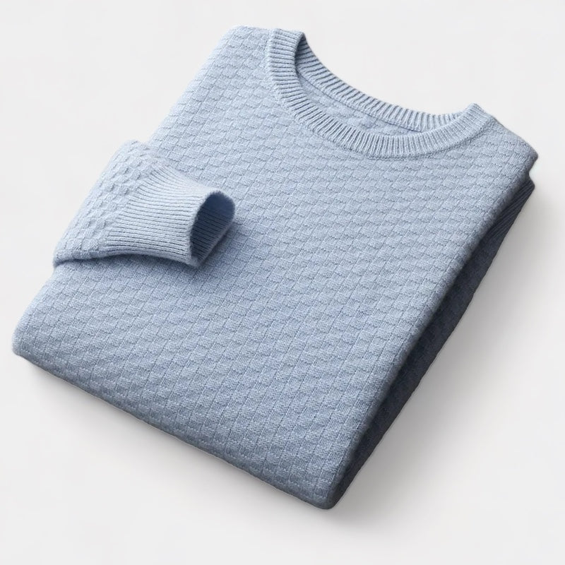 Merino Wool Checkered Sweater - Stanislas Parker