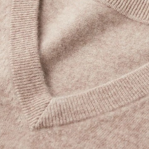 Merino Wool V-Neck Sweater - Stanislas Parker