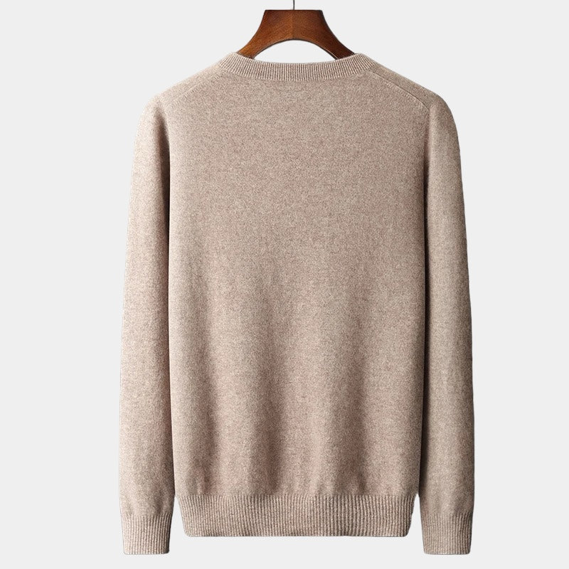 Merino Wool V-Neck Sweater - Stanislas Parker
