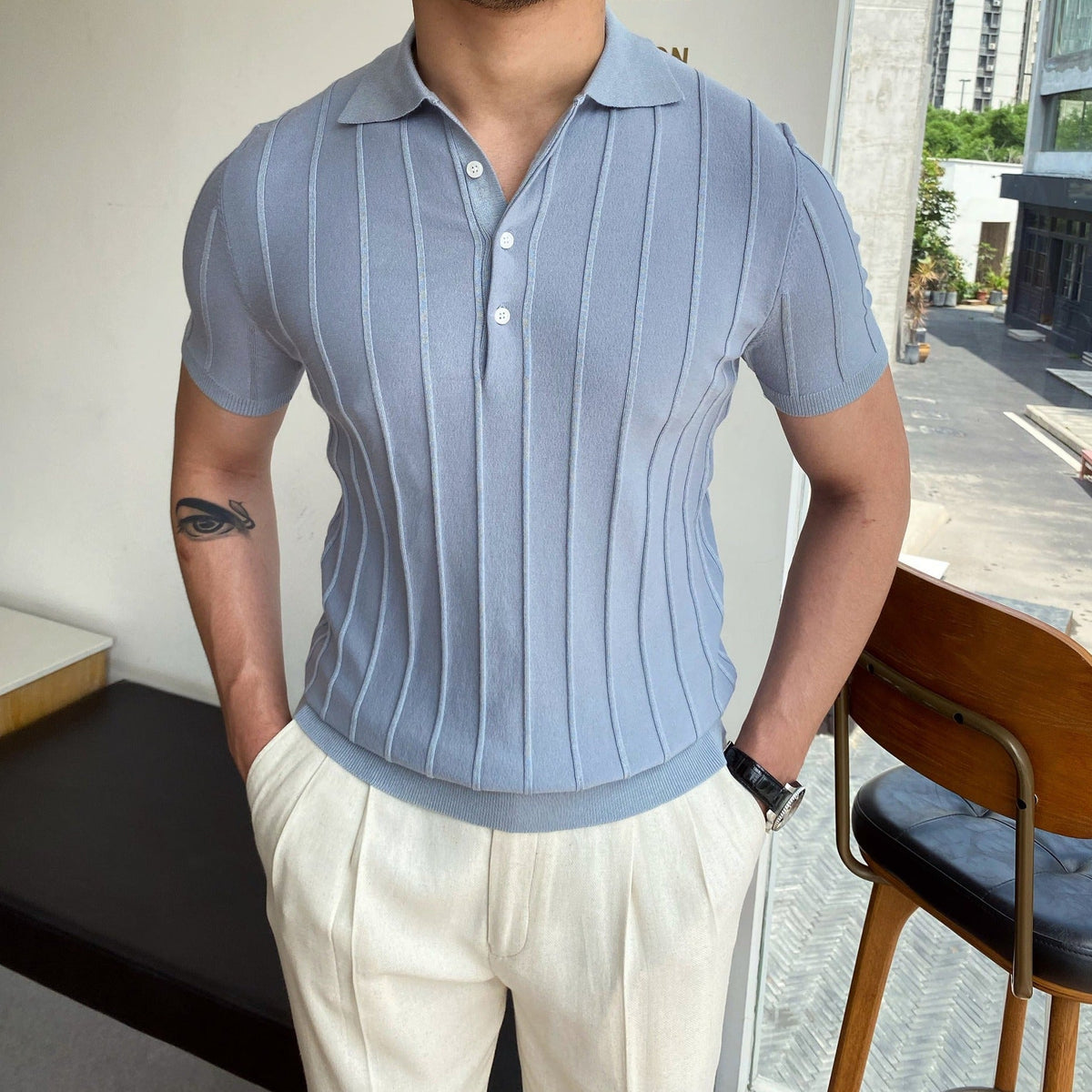 Striped Polo Shirt - Stanislas Parker