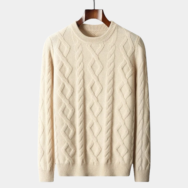 Merino Wool Padded Knitted Sweater - Stanislas Parker
