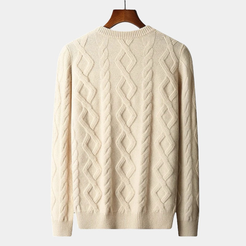 Merino Wool Padded Knitted Sweater - Stanislas Parker