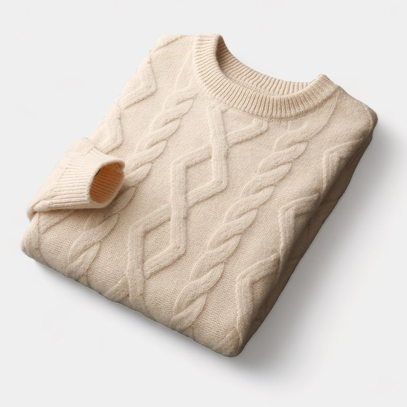 Merino Wool Padded Knitted Sweater - Stanislas Parker