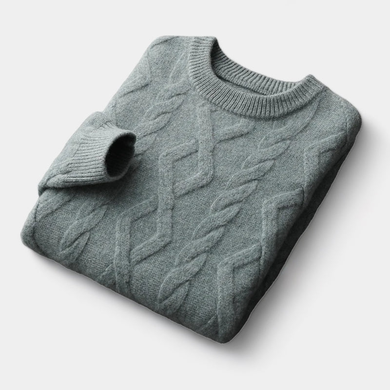 Merino Wool Padded Knitted Sweater - Stanislas Parker