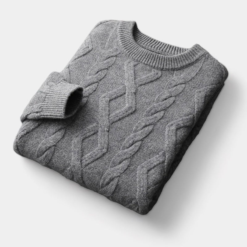 Merino Wool Padded Knitted Sweater - Stanislas Parker