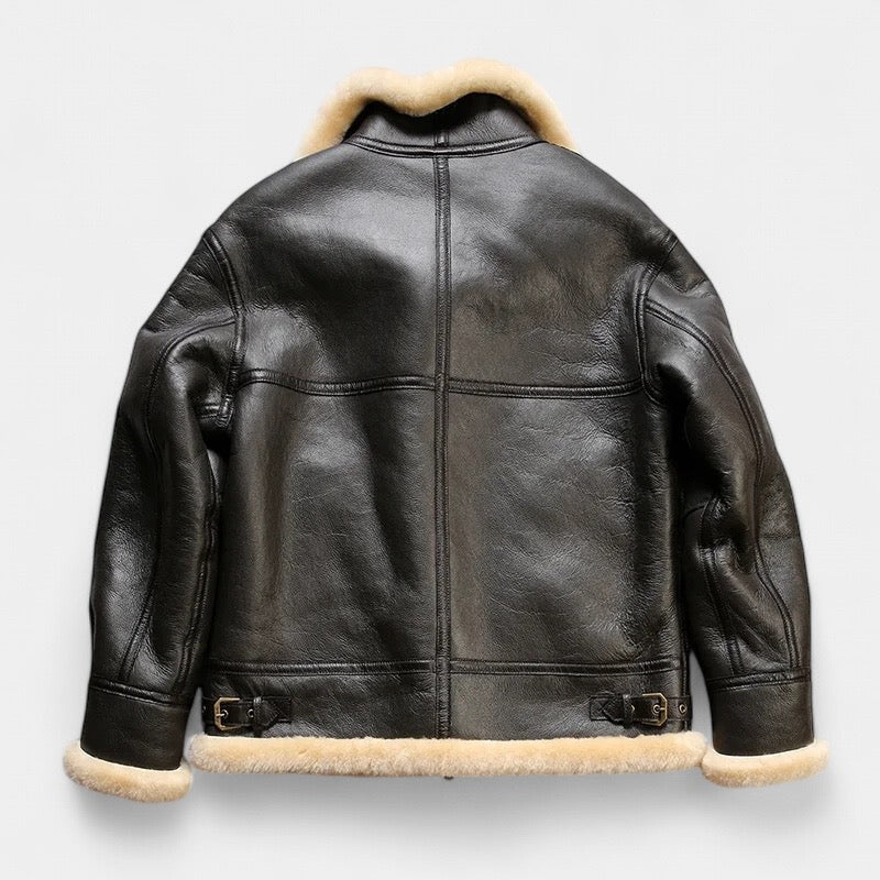 Leather Aviator Coat - Stanislas Parker