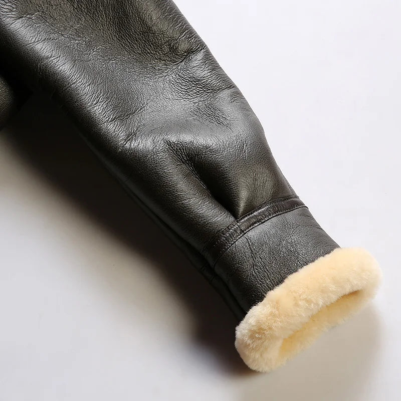 Leather Aviator Coat - Stanislas Parker