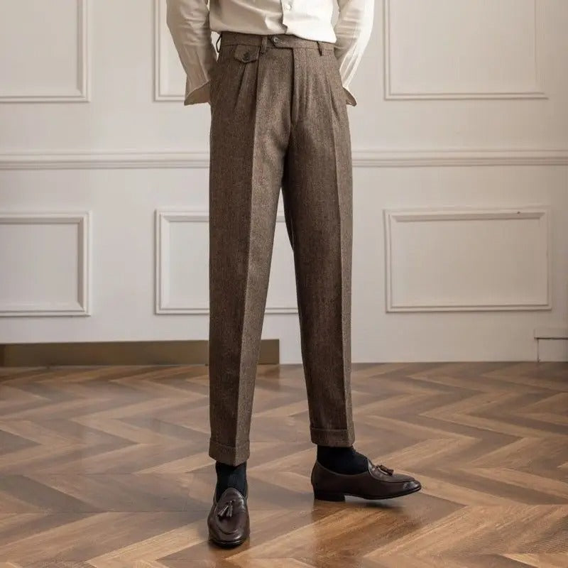 Wool Straight Pants - Stanislas Parker